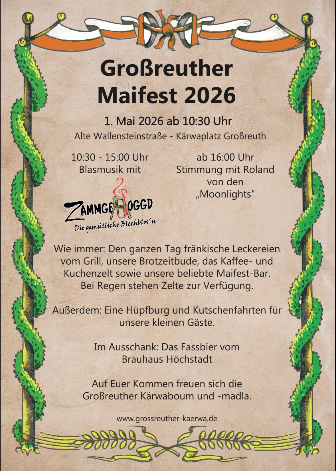 Maifest Großreuth – Zammgehoggd on Tour